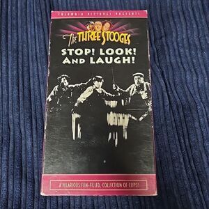 The Three Stooges Television Show Series Videos Stop Look and Laugh 1995 VHS
